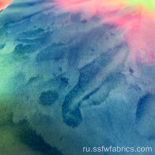 Tie Dye Custom Джерси Спандекс Полиэстер Ткань